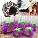 Strawberry Pet Dog Cat Puppy Warm Bed Mat Soft House Cushion Pad Kennel Basket