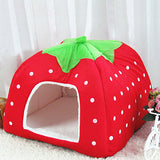 Strawberry Pet Dog Cat Puppy Warm Bed Mat Soft House Cushion Pad Kennel Basket