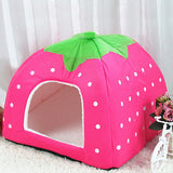 Strawberry Pet Dog Cat Puppy Warm Bed Mat Soft House Cushion Pad Kennel Basket