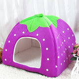 Strawberry Pet Dog Cat Puppy Warm Bed Mat Soft House Cushion Pad Kennel Basket