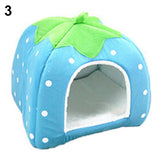 Strawberry Pet Dog Cat Puppy Warm Bed Mat Soft House Cushion Pad Kennel Basket