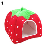 Strawberry Pet Dog Cat Puppy Warm Bed Mat Soft House Cushion Pad Kennel Basket
