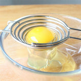 Kitchen Stainless Steel Egg Yolk Separator Divider Hand Held for Making Cake