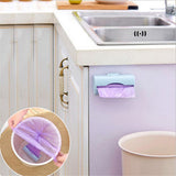 Solid Color Plastic Wall-mounted Garbage Bag Storage Box Container Home Tool