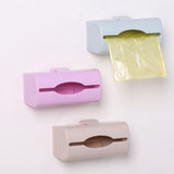 Solid Color Plastic Wall-mounted Garbage Bag Storage Box Container Home Tool