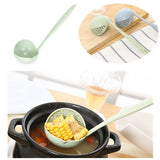 2 in 1 Filter Colander Hot Pot Porridge Soup Long Handle Big Spoon Kitchen Tool
