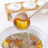 2 in 1 Filter Colander Hot Pot Porridge Soup Long Handle Big Spoon Kitchen Tool