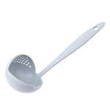 2 in 1 Filter Colander Hot Pot Porridge Soup Long Handle Big Spoon Kitchen Tool