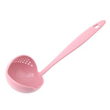 2 in 1 Filter Colander Hot Pot Porridge Soup Long Handle Big Spoon Kitchen Tool
