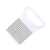 Stainless Steel Onion Holder Slicer Vegetable Cutter Home Kitchen Gadget Tool