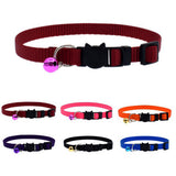 Fashion Cat Kitten Puppy Small Dog Adjustable Nylon Collar with Bell Pet Supply