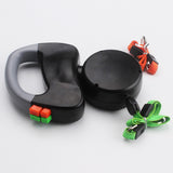 Dual Traction Ropes in One Design Auto Telescopic Puppy Dog Pet Walking Leash