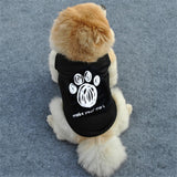 Leisure Letters Dog Footprint Thin Breathable Pet Vest Cat Puppy Summer Clothes