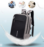 Double Layers Anti-Theft Camera/Laptop Backpack USB Port and LOCK Unisex
