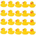 10 Pcs Creative Baby Kid Bath Time Duck Toys Yellow Soft Plastic Ducks Beach Toy