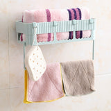 Bathroom Storage Basket Sundries Towel Holder Kitchen Shelf Rack Organizer Stand