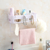 Bathroom Storage Basket Sundries Towel Holder Kitchen Shelf Rack Organizer Stand