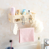 Bathroom Storage Basket Sundries Towel Holder Kitchen Shelf Rack Organizer Stand