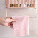 Bathroom Storage Basket Sundries Towel Holder Kitchen Shelf Rack Organizer Stand