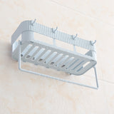 Bathroom Storage Basket Sundries Towel Holder Kitchen Shelf Rack Organizer Stand