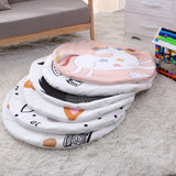 Newborn Baby Kids Crawling Blanket Round Animal Pattern Print Carpet Floor Mat