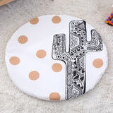 Newborn Baby Kids Crawling Blanket Round Animal Pattern Print Carpet Floor Mat