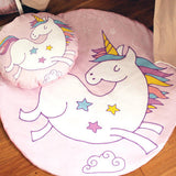 Newborn Baby Kids Crawling Blanket Round Animal Pattern Print Carpet Floor Mat