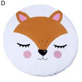 Newborn Baby Kids Crawling Blanket Round Animal Pattern Print Carpet Floor Mat