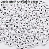 100 Pcs Spacer Acrylic Beads Cube Alphabet Letter Bracelet Jewelry Making DIY