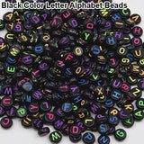 100 Pcs Spacer Acrylic Beads Cube Alphabet Letter Bracelet Jewelry Making DIY