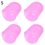 4Pcs Silicone Left Hand Fingertip Protector Finger Guards for Ukulele Guitar