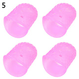 4Pcs Silicone Left Hand Fingertip Protector Finger Guards for Ukulele Guitar