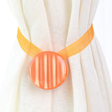 Simple Round Window Curtain Tieback Magnetic Buckle Drape Holdback Home Decor