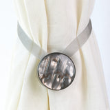Simple Round Window Curtain Tieback Magnetic Buckle Drape Holdback Home Decor