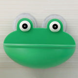 Lovely Frog Wall Suction Sponge Soap Drain Dish Rack Holder Bathroom Organizer
