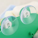 Lovely Frog Wall Suction Sponge Soap Drain Dish Rack Holder Bathroom Organizer