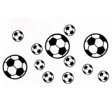 12Pcs/Set Football Soccer PVC Wall Art Sticker Decal Boys Bedroom Home Decor