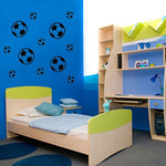 12Pcs/Set Football Soccer PVC Wall Art Sticker Decal Boys Bedroom Home Decor