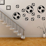 12Pcs/Set Football Soccer PVC Wall Art Sticker Decal Boys Bedroom Home Decor