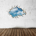 3D Home Room Decor Art Decals Blue Sky White Clouds Mural Wallpaper Wall Sticker