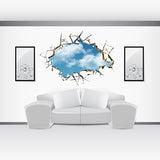3D Home Room Decor Art Decals Blue Sky White Clouds Mural Wallpaper Wall Sticker