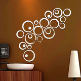 Fashion Circles Mirror Style Removable Decal Vinyl Art Wall Sticker Home Decor
