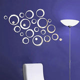 Fashion Circles Mirror Style Removable Decal Vinyl Art Wall Sticker Home Decor