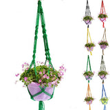 Hand-weaved Garden Hanging Plant Flower Pot Holder Basket Rope Bonsai Hanger