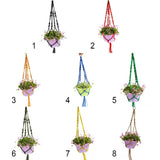 Hand-weaved Garden Hanging Plant Flower Pot Holder Basket Rope Bonsai Hanger