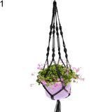 Hand-weaved Garden Hanging Plant Flower Pot Holder Basket Rope Bonsai Hanger