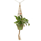 4 Legs Macrame Natural Plant Hanger Planter Basket Holder for Garden Balcony