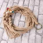 4 Legs Macrame Natural Plant Hanger Planter Basket Holder for Garden Balcony