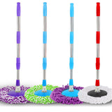 Spin Mop Pole Handle Replacement for Floor 360 Degrees Rotating Cleaning Tool