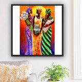 Three Women DIY Partial Resin Diamond Painting Cross Stitch Wall Art Home Decor